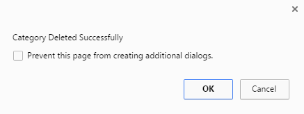Message Box - Category Delete 2