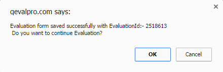 Create Evaluation Submit Message