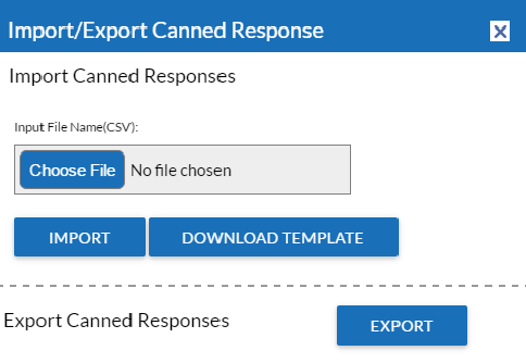 Import-Export Canned Response 1