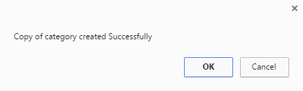 Message - Copy of Category Created Successfully.
