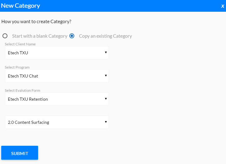 Copy an Existing Category